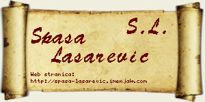 Spasa Lašarević vizit kartica